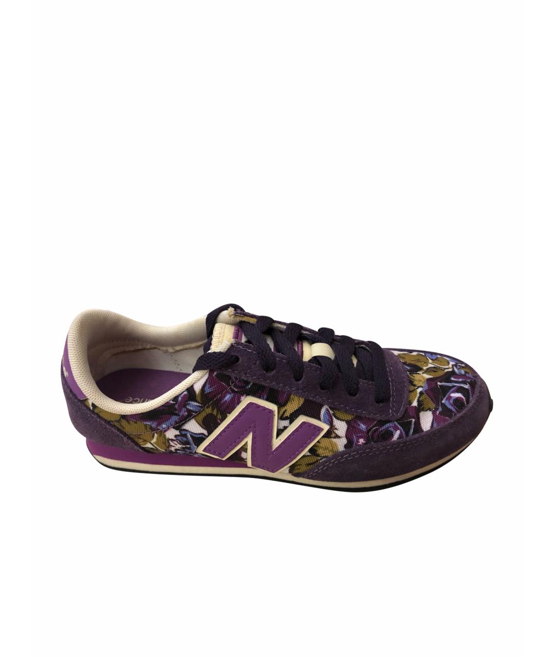 NEW BALANCE Фиолетовые текстильные кроссовки, фото 1