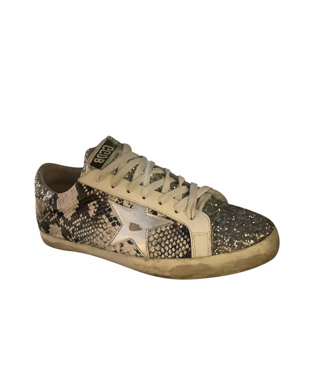 GOLDEN GOOSE DELUXE BRAND Белые кожаные кеды, фото 1