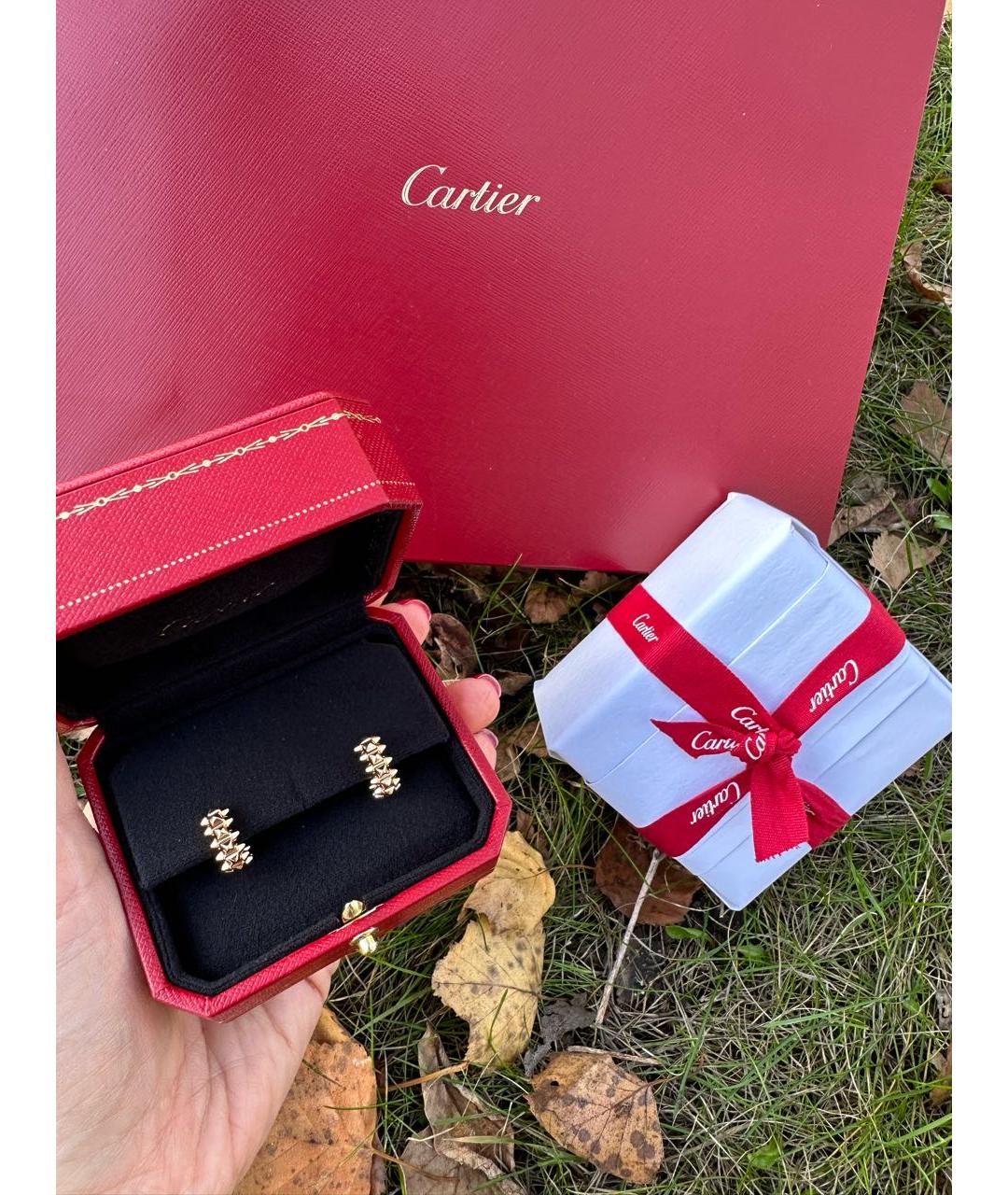 CARTIER Серьги из розового золота, фото 7