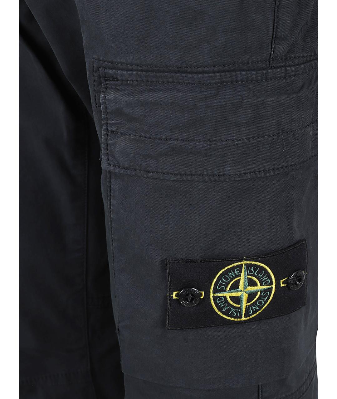 STONE ISLAND Синие повседневные брюки, фото 2