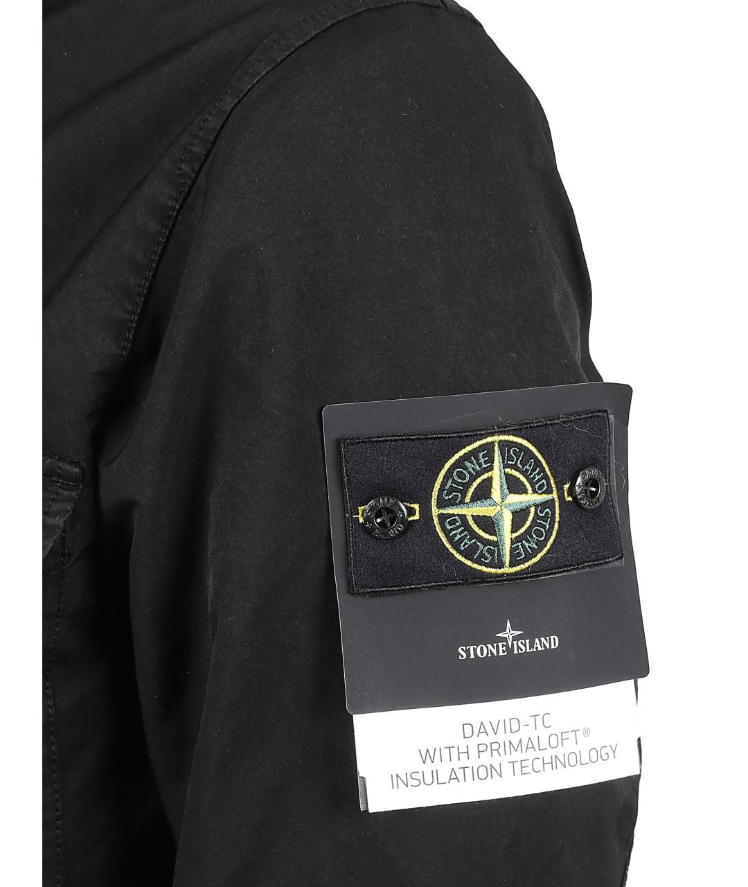 STONE ISLAND Черное пальто, фото 2