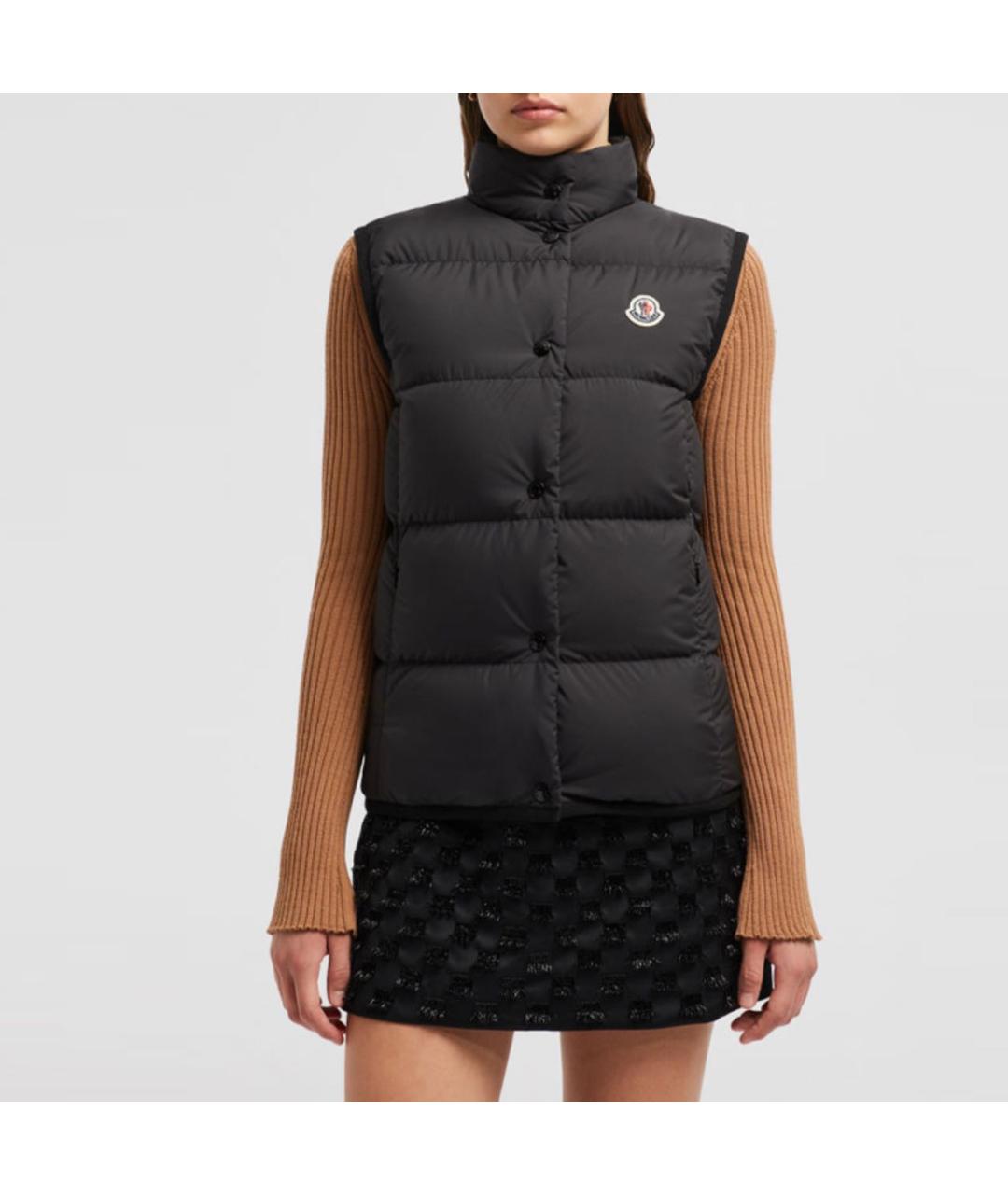 MONCLER Черный жилет, фото 2