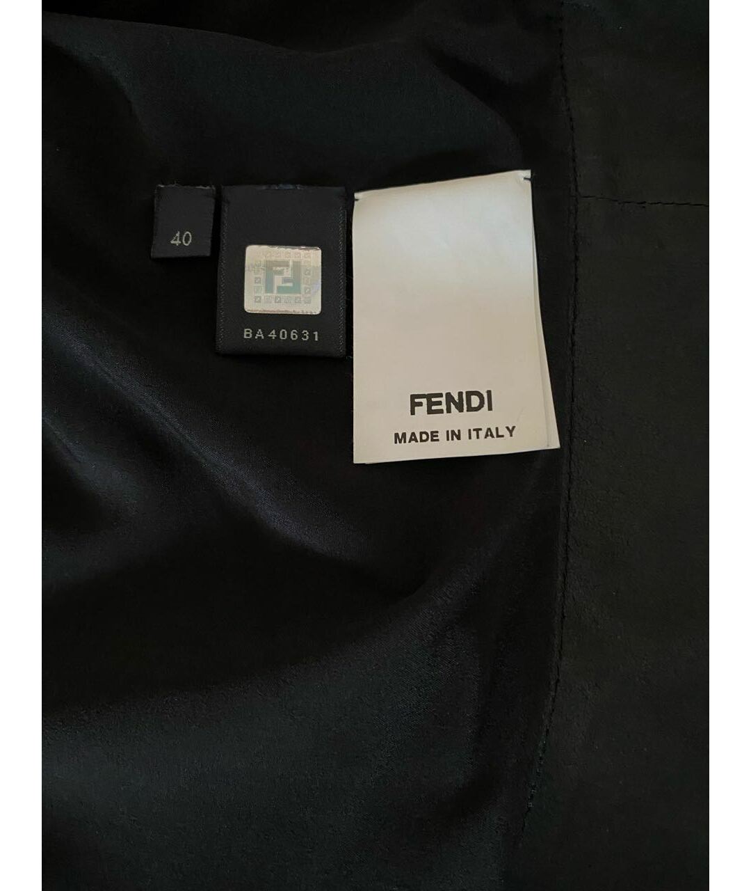 FENDI Черный кожаный жакет/пиджак, фото 5