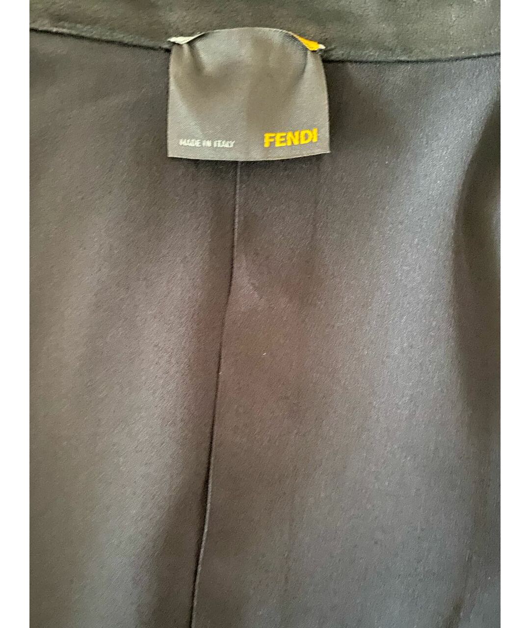 FENDI Черный кожаный жакет/пиджак, фото 4