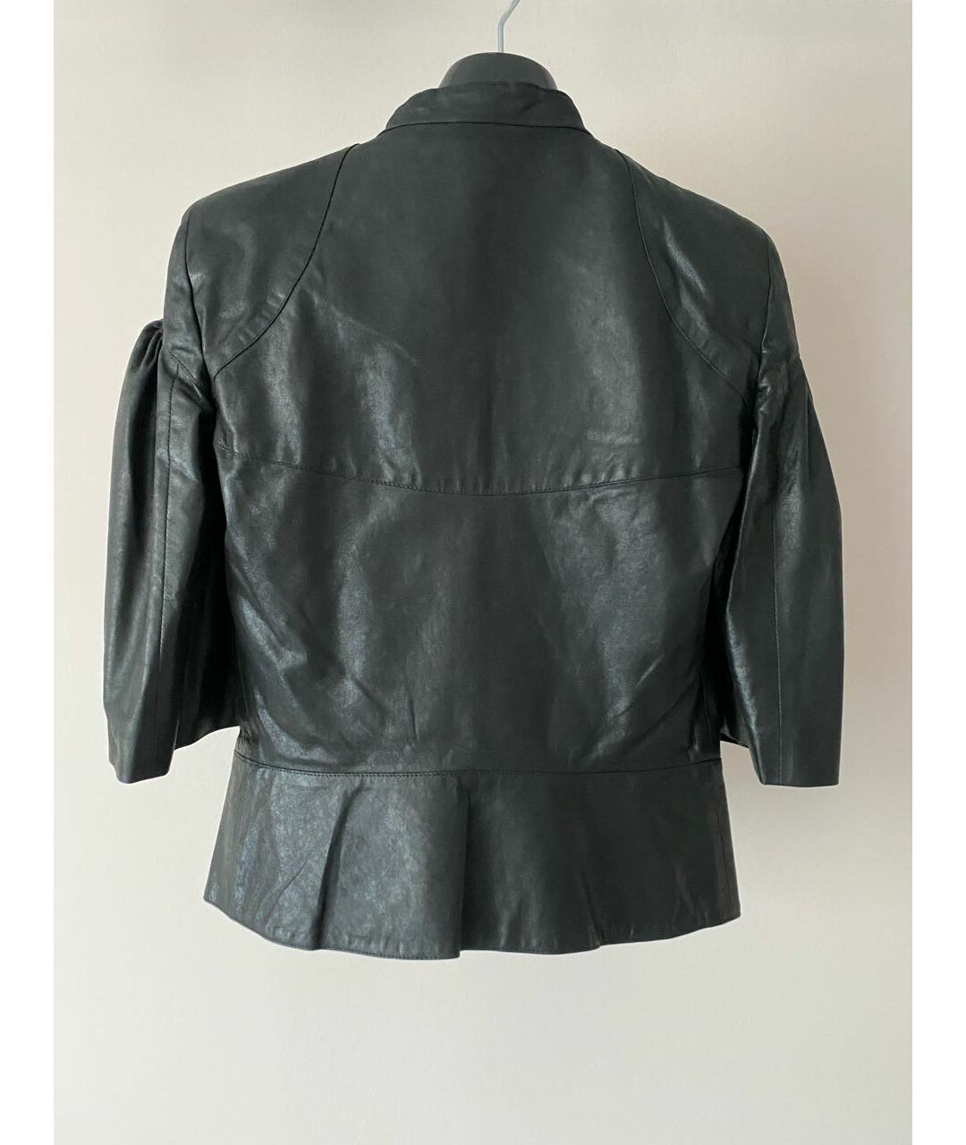 FENDI Черный кожаный жакет/пиджак, фото 2