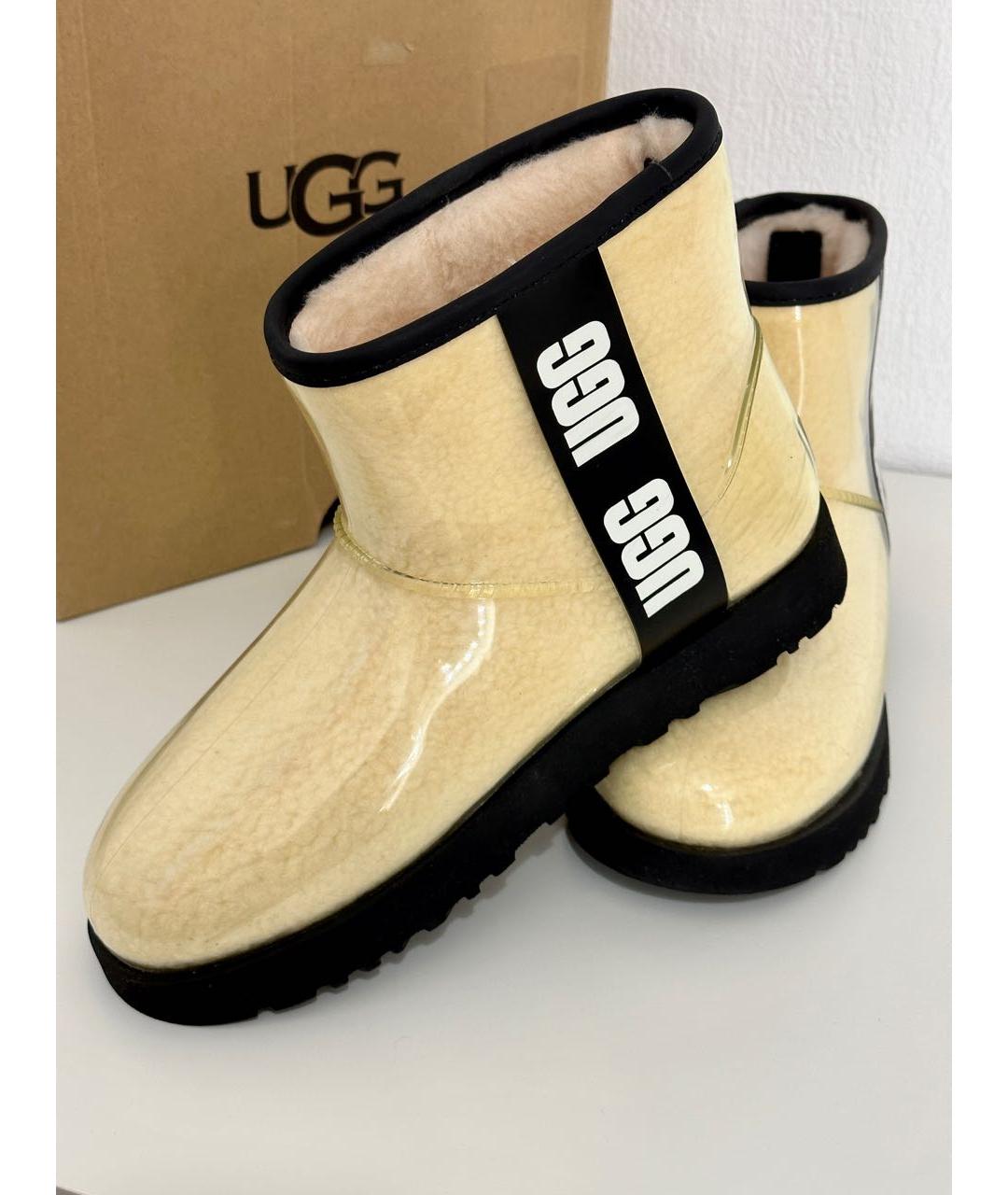 UGG AUSTRALIA Бежевые ботинки, фото 2