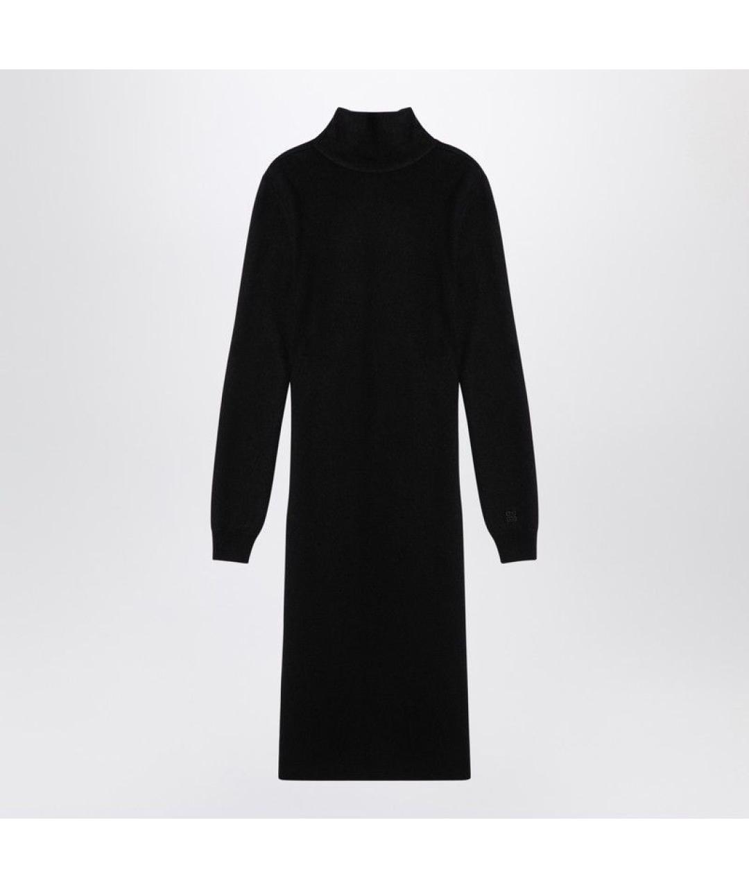 GIVENCHY Черное кашемировое повседневное платье, фото 3