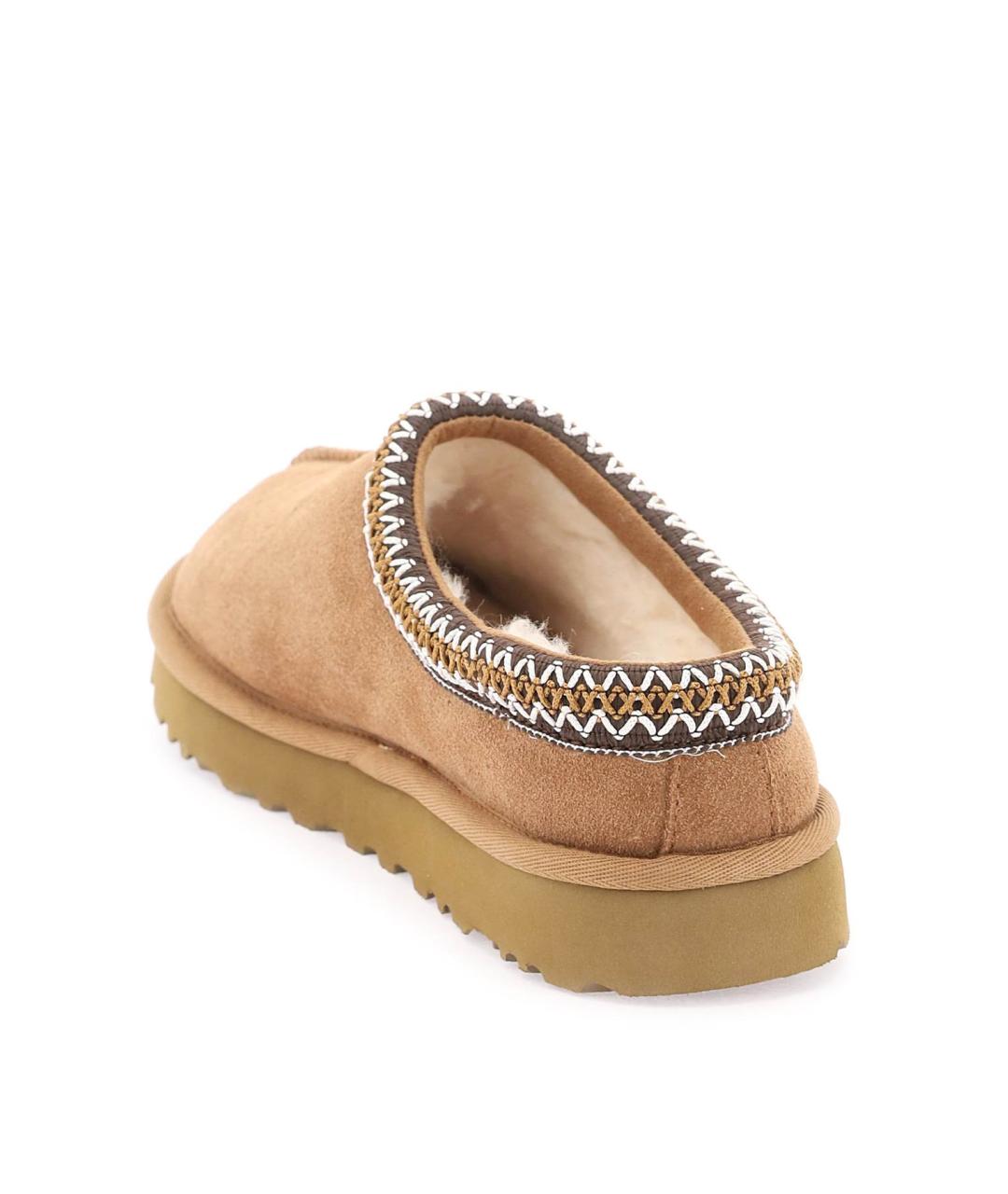 UGG AUSTRALIA Коричневые кожаные сабо, фото 4