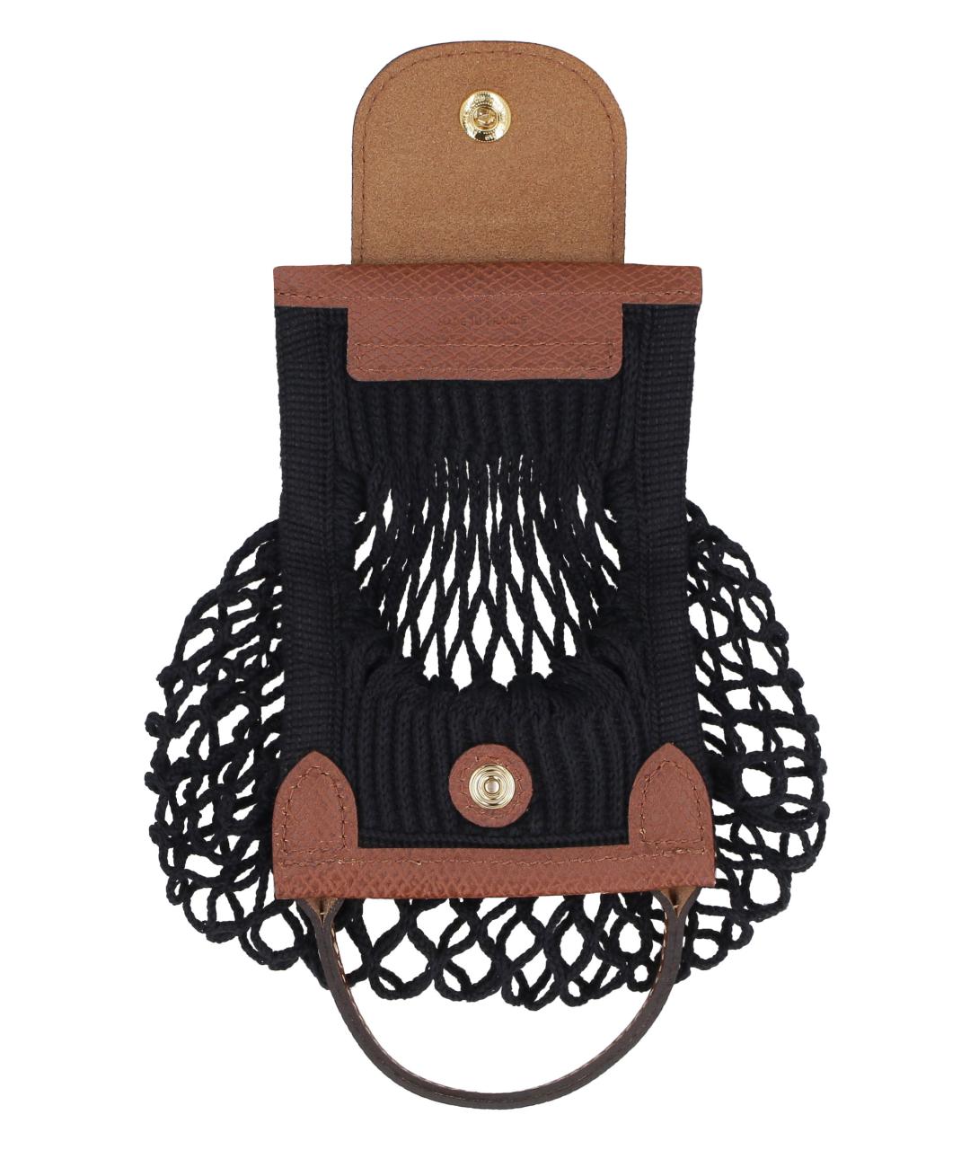 LONGCHAMP Черная хлопковая сумка через плечо, фото 3