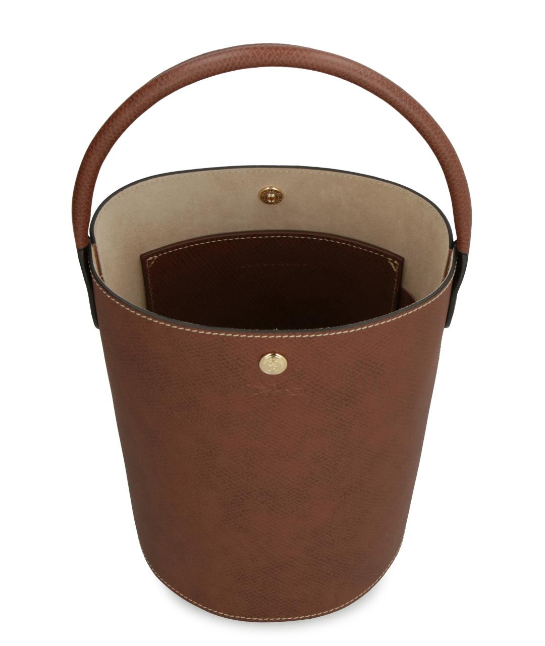 LONGCHAMP Коричневая сумка тоут, фото 5