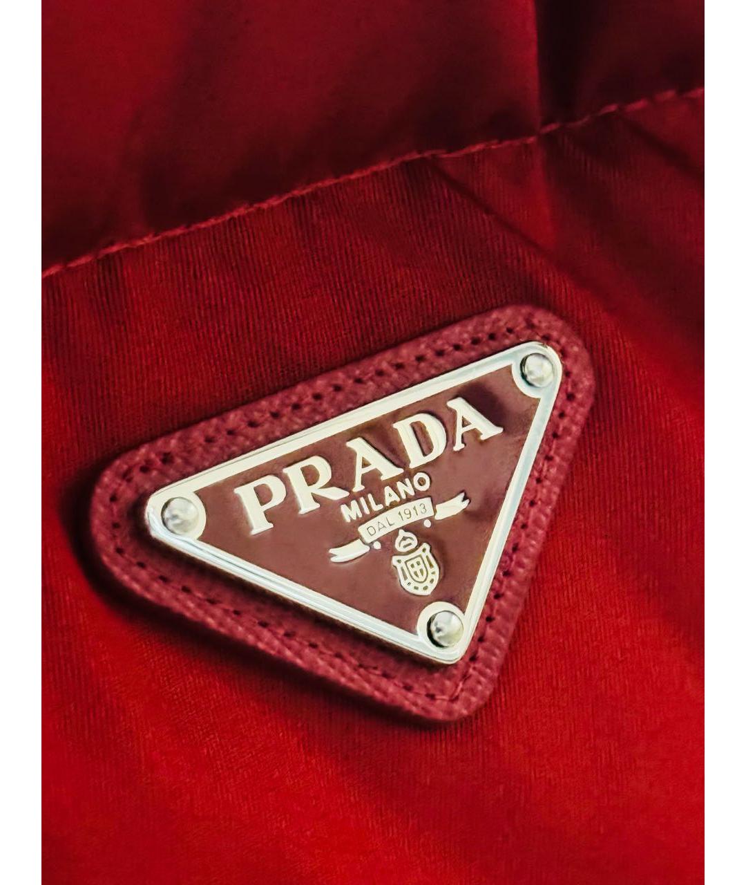 PRADA Бордовый пуховик, фото 3