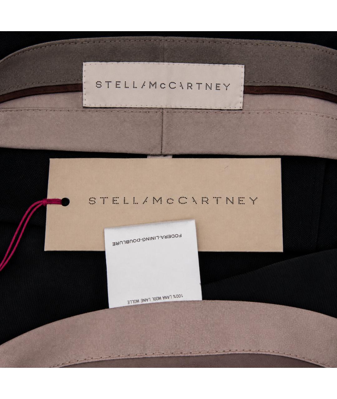 STELLA MCCARTNEY Антрацитовые шерстяные брюки широкие, фото 4