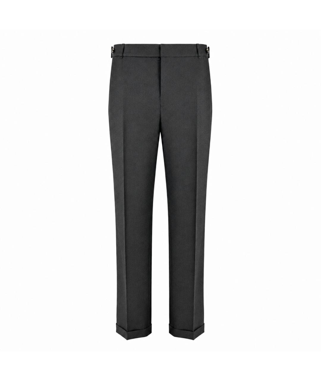 STELLA MCCARTNEY Антрацитовые шерстяные брюки широкие, фото 8