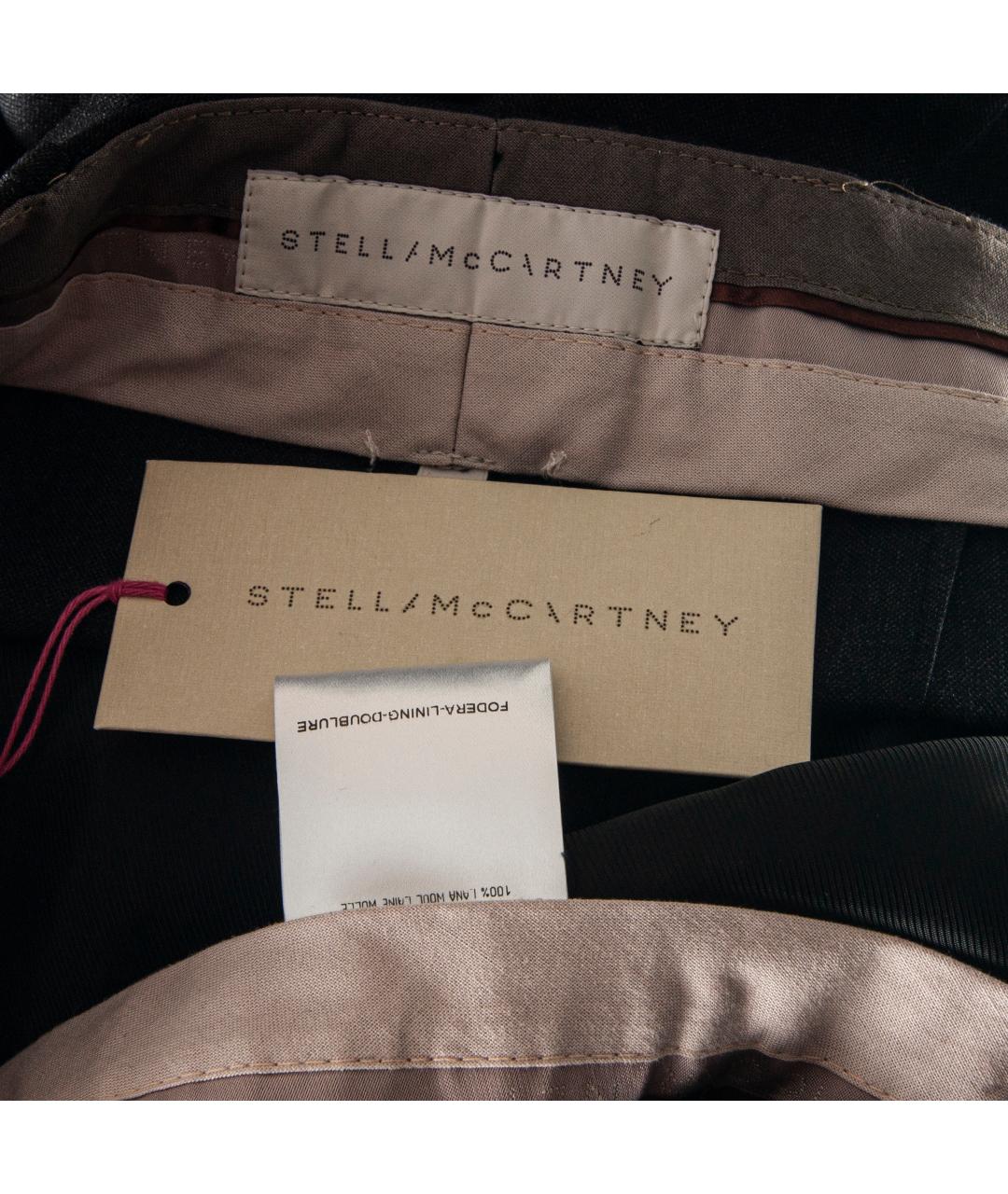 STELLA MCCARTNEY Антрацитовые шерстяные брюки широкие, фото 4