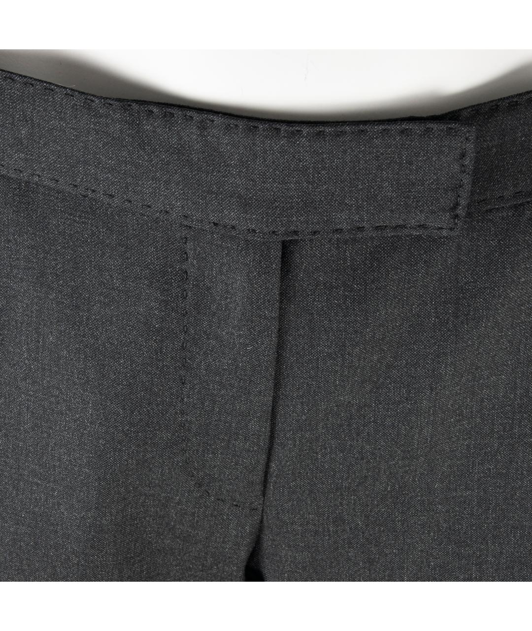 STELLA MCCARTNEY Антрацитовые шерстяные брюки широкие, фото 2