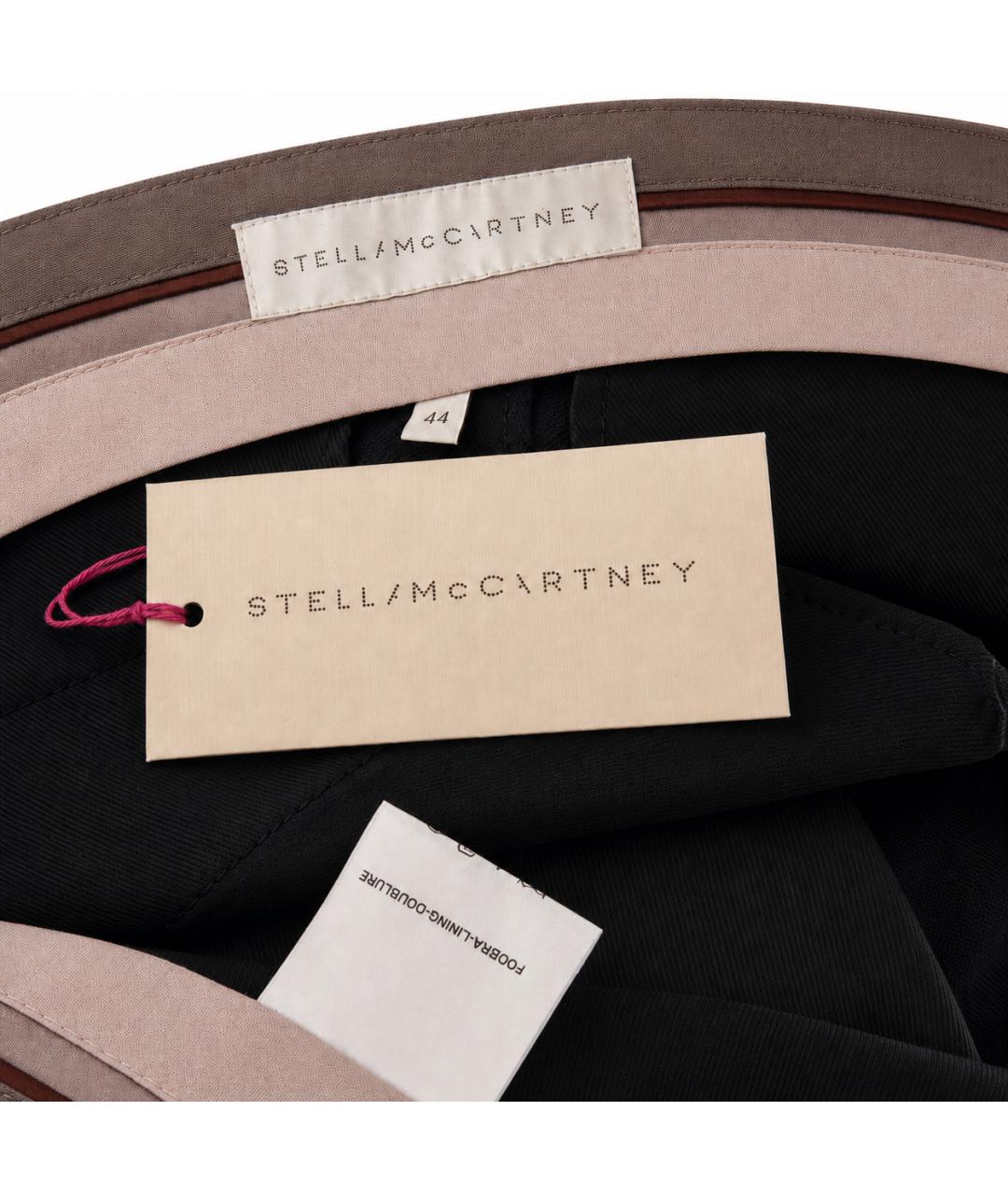 STELLA MCCARTNEY Антрацитовые шерстяные брюки широкие, фото 5