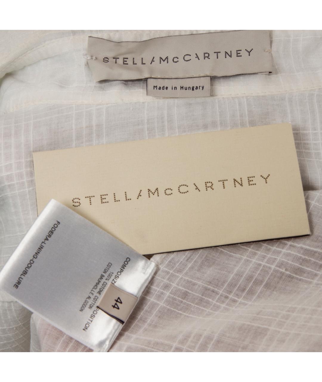 STELLA MCCARTNEY Белая хлопковая рубашка, фото 4