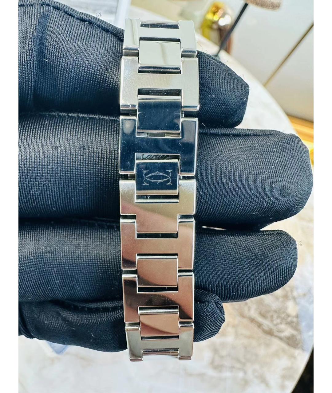 CARTIER Розовые металлические часы, фото 3