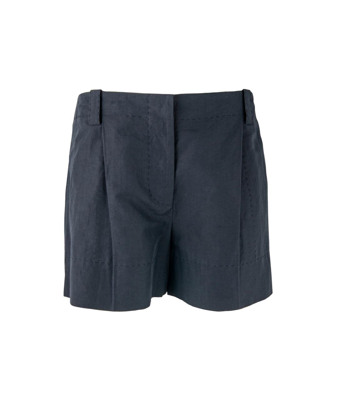 STELLA MCCARTNEY Темно-синие льняные шорты, фото 1