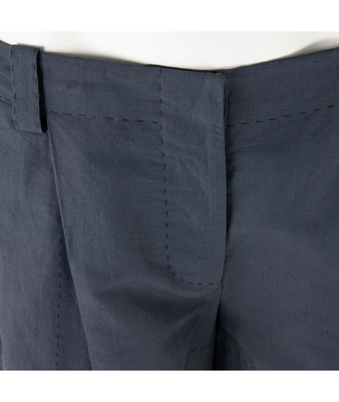 STELLA MCCARTNEY Темно-синие льняные шорты, фото 2