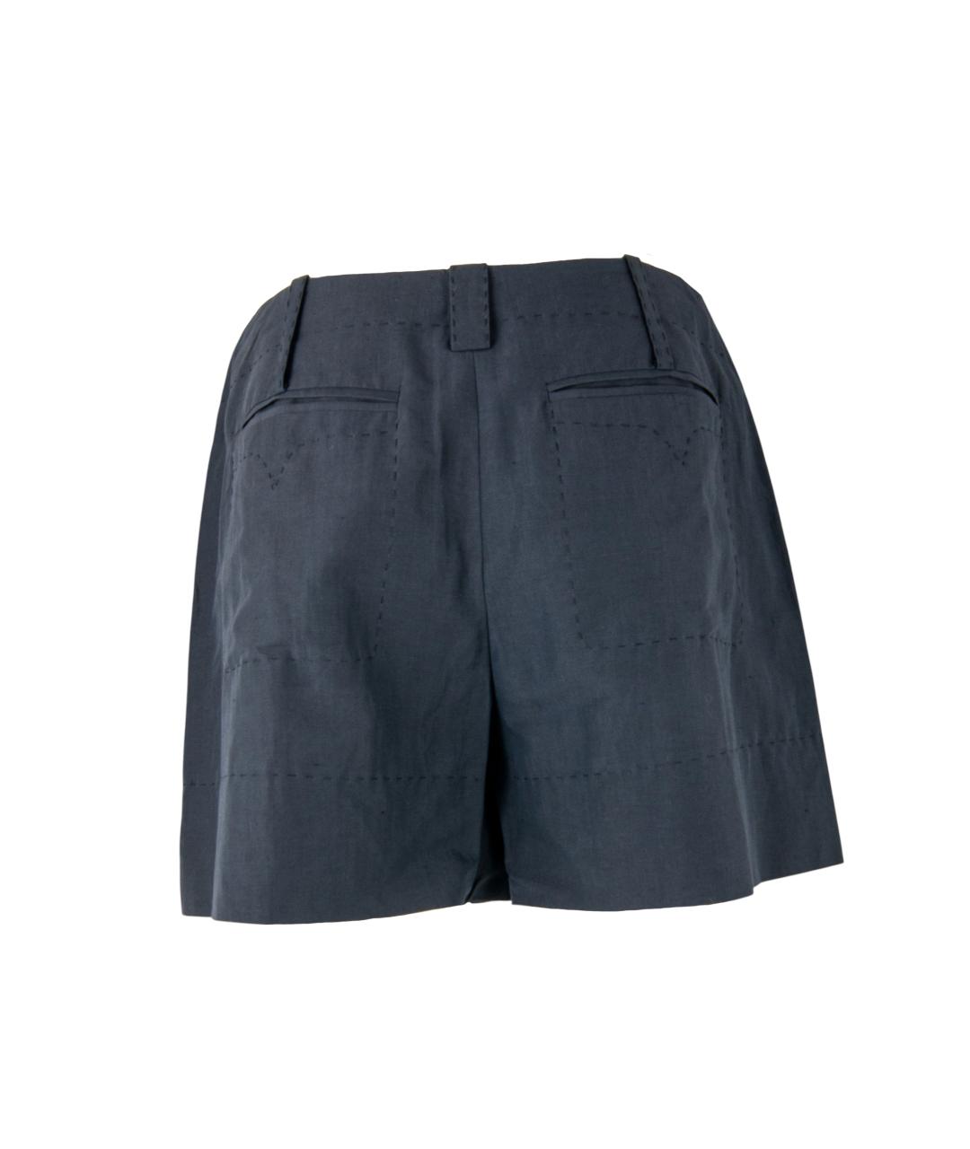 STELLA MCCARTNEY Темно-синие льняные шорты, фото 3