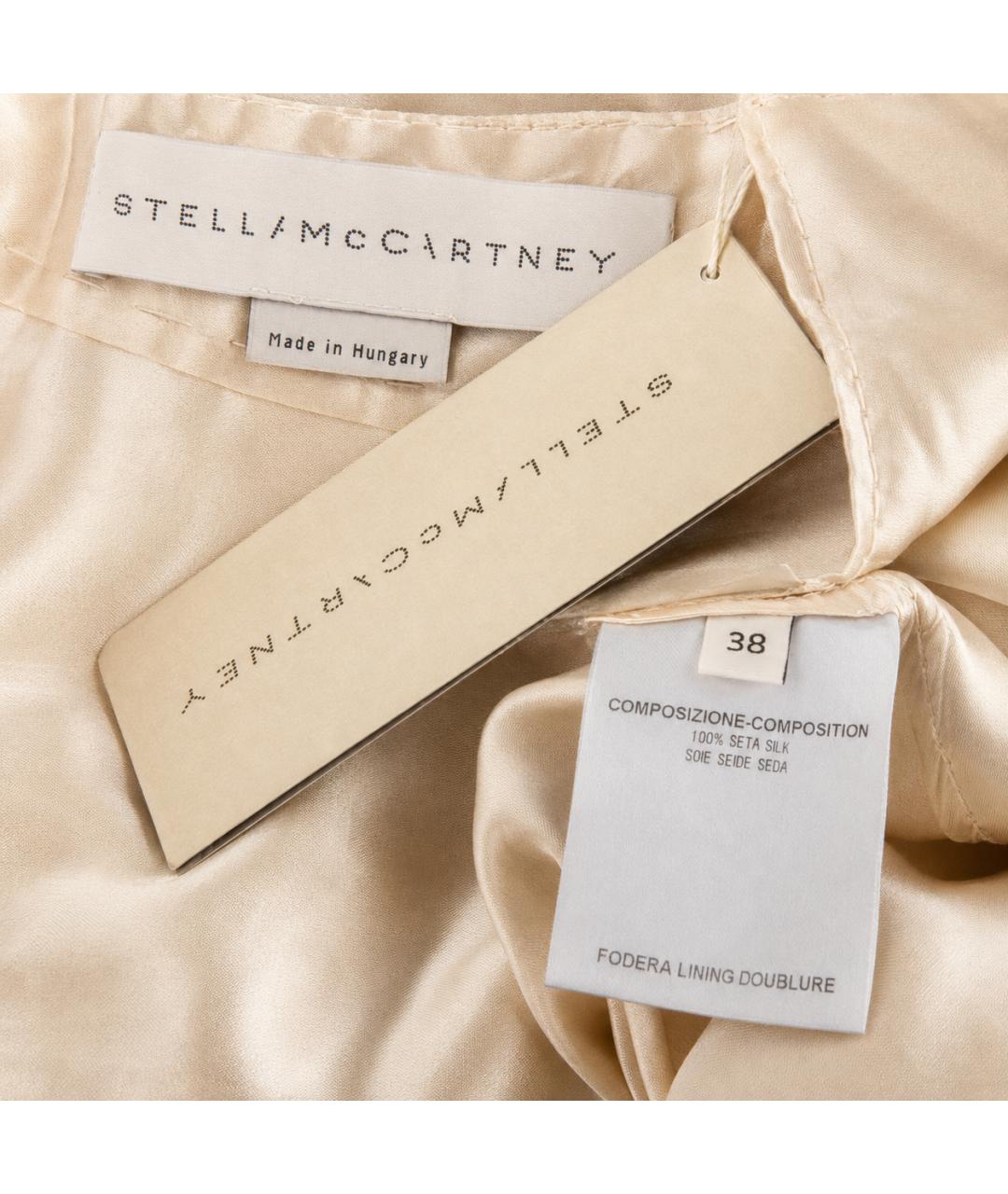 STELLA MCCARTNEY Бежевый шелковый сарафан, фото 4