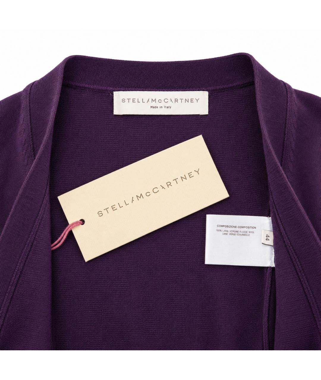 STELLA MCCARTNEY Фиолетовый шерстяной кардиган, фото 4