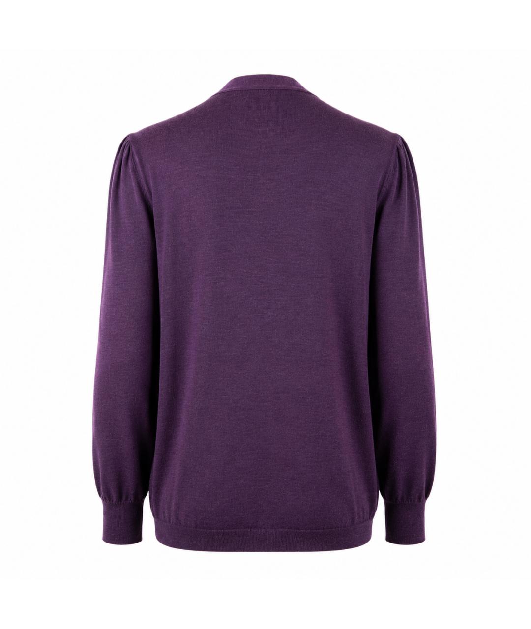 STELLA MCCARTNEY Фиолетовый шерстяной кардиган, фото 3