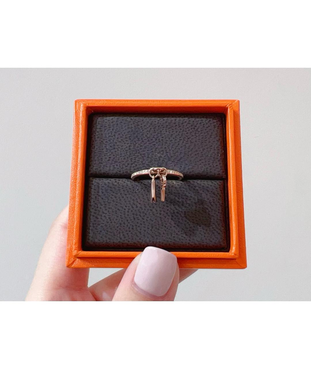 HERMES Розовое кольцо из розового золота, фото 2