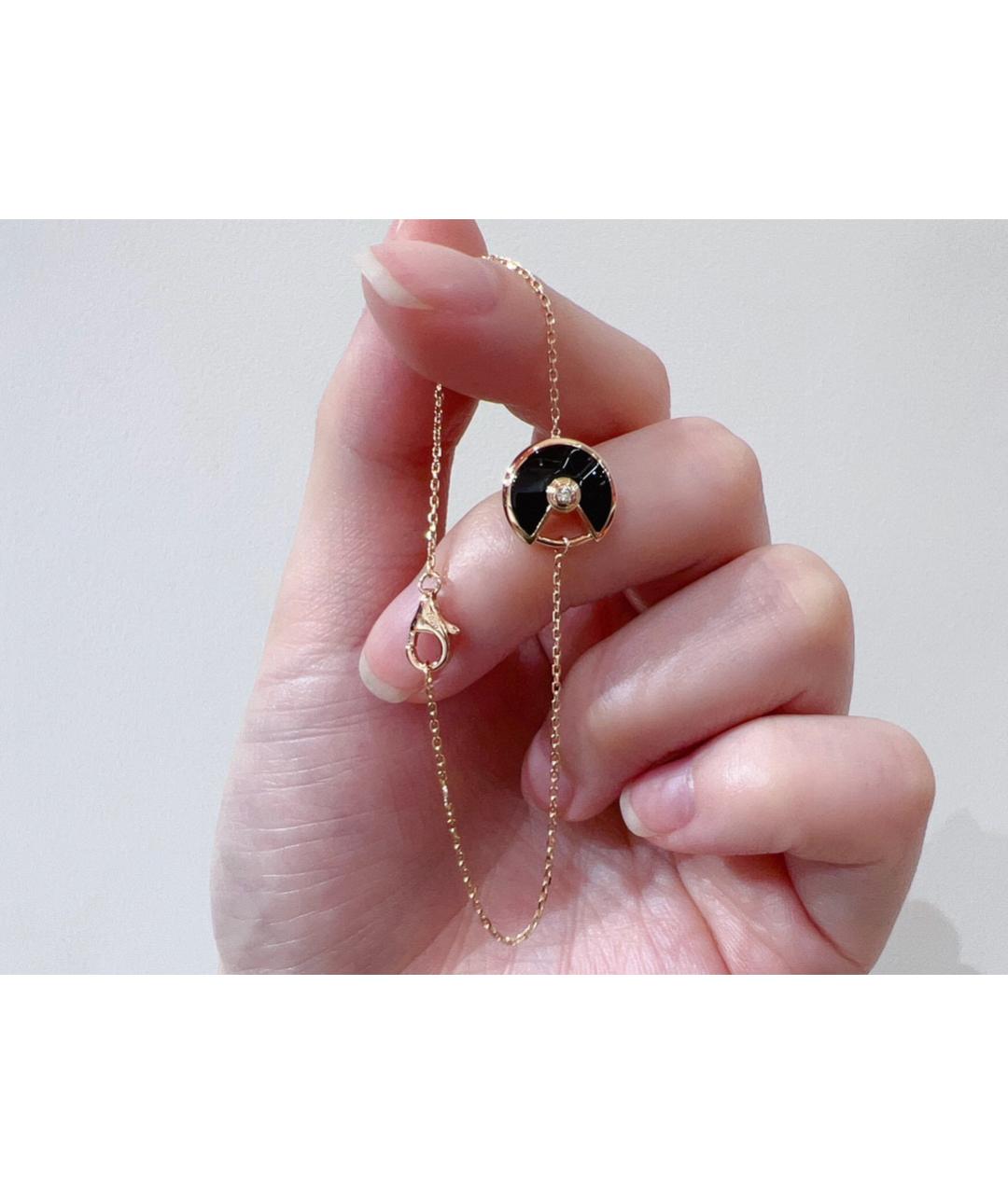 CARTIER Черный браслет из розового золота, фото 2