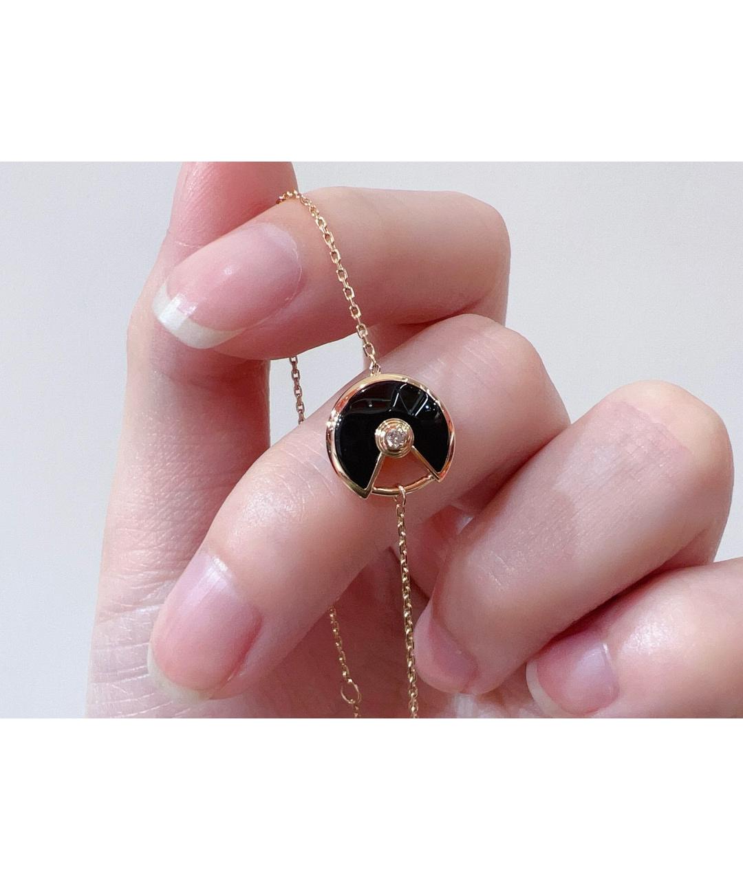 CARTIER Черный браслет из розового золота, фото 3