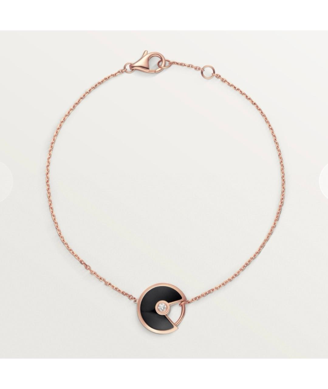CARTIER Черный браслет из розового золота, фото 6
