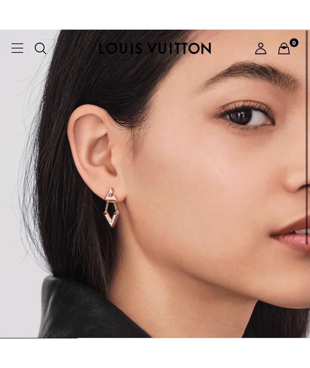 LOUIS VUITTON Розовые серьги из розового золота, фото 8