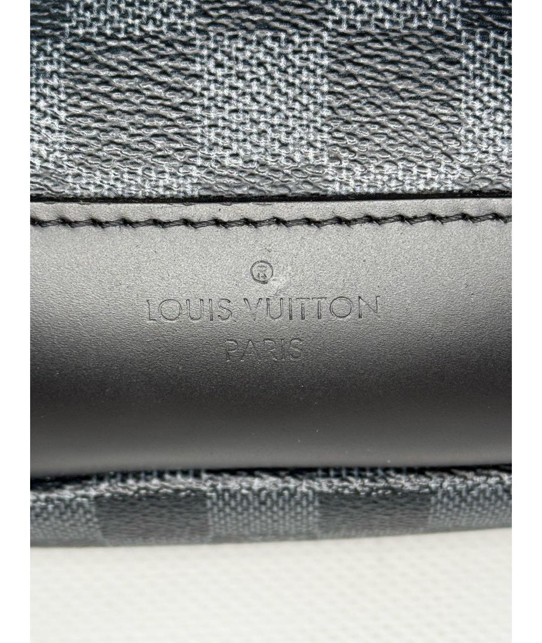 LOUIS VUITTON Антрацитовая сумка на плечо, фото 5