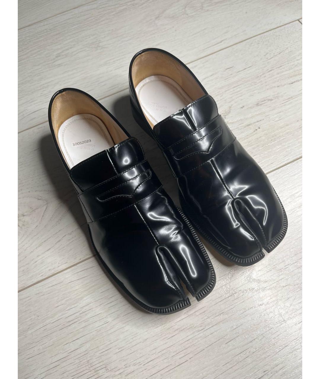 MAISON MARGIELA Черные кожаные лоферы, фото 3