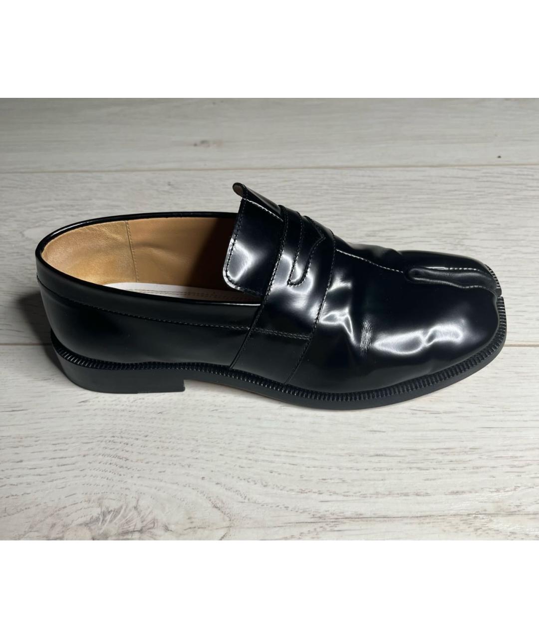 MAISON MARGIELA Черные кожаные лоферы, фото 9