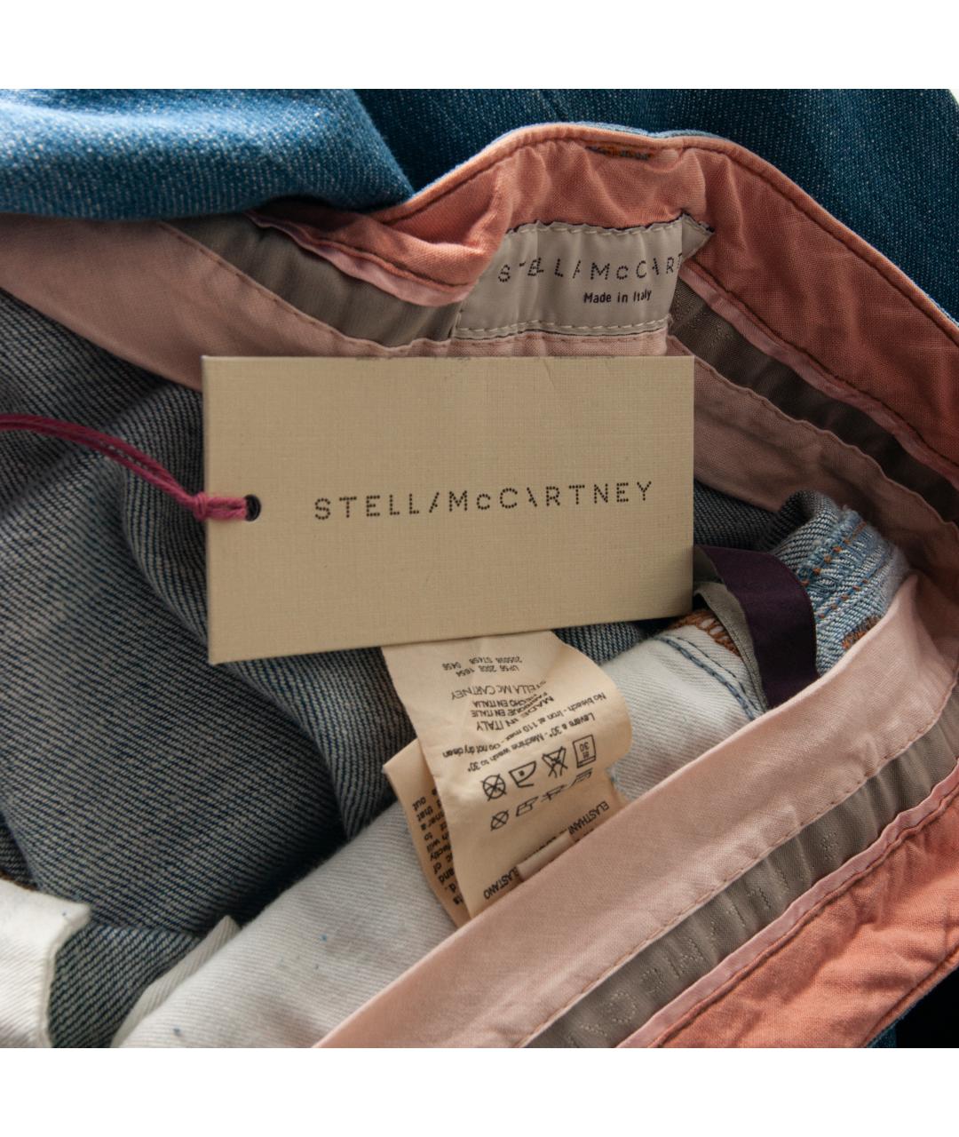 STELLA MCCARTNEY Голубые хлопко-эластановые джинсы слим, фото 5
