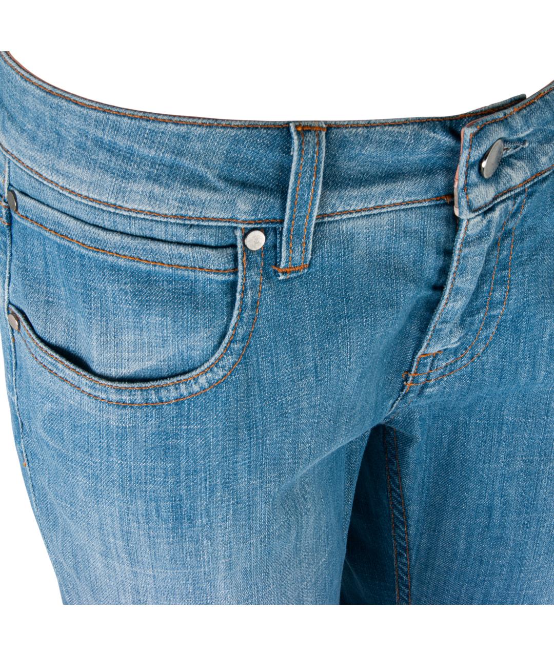 STELLA MCCARTNEY Голубые хлопко-эластановые джинсы слим, фото 2