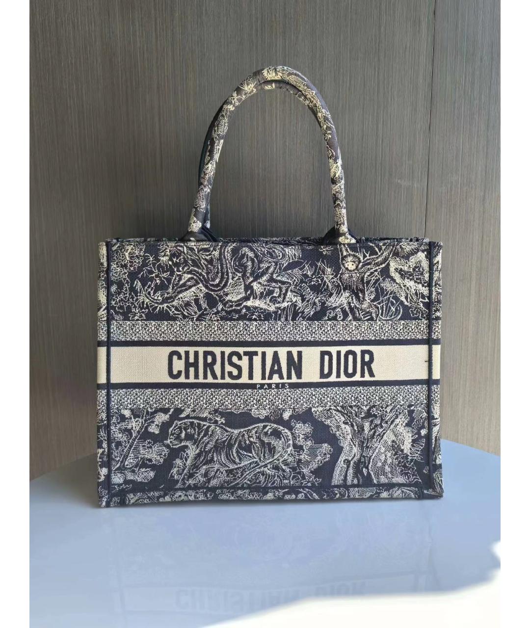 CHRISTIAN DIOR Голубая сумка тоут, фото 10