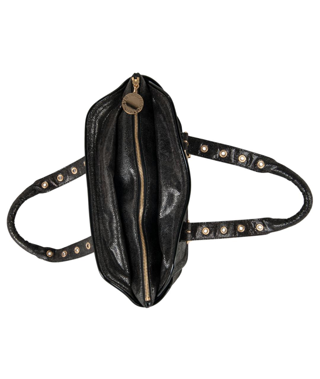 STELLA MCCARTNEY Черная сумка с короткими ручками из искусственной кожи, фото 4