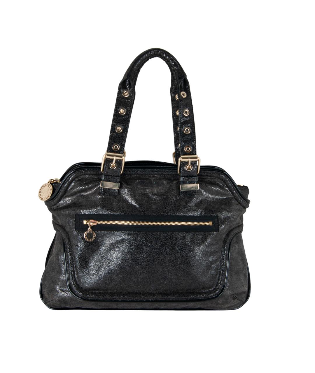 STELLA MCCARTNEY Черная сумка с короткими ручками из искусственной кожи, фото 1