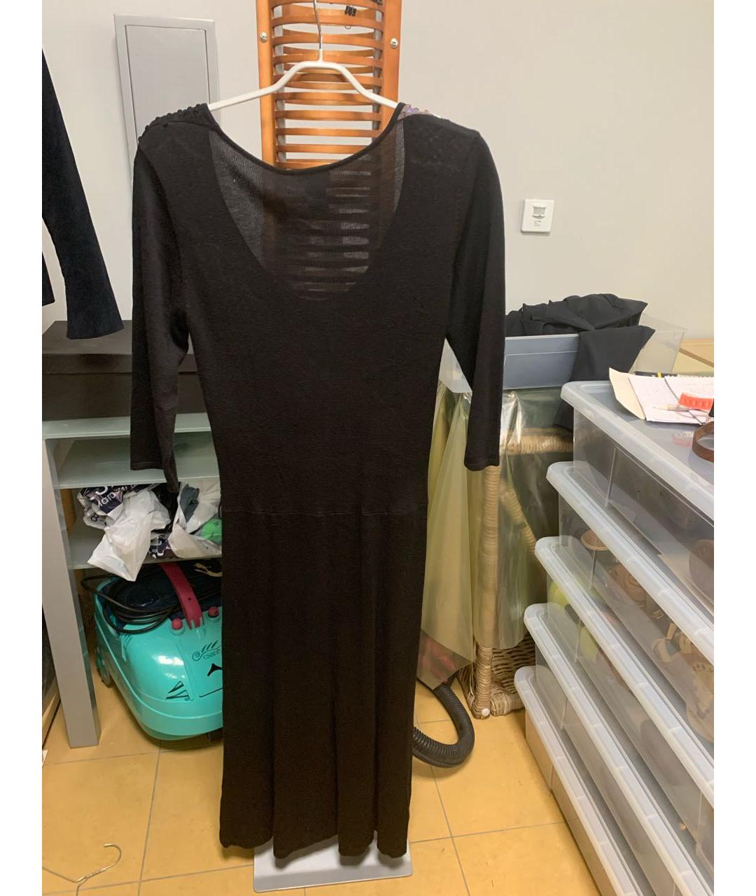 CHRISTIAN LACROIX Черное вискозное повседневное платье, фото 1