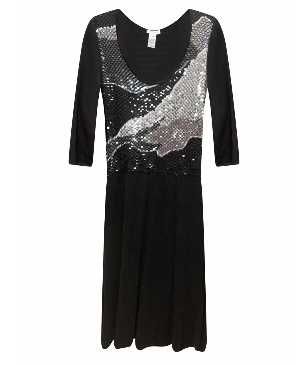 CHRISTIAN LACROIX Черное вискозное повседневное платье, фото 7