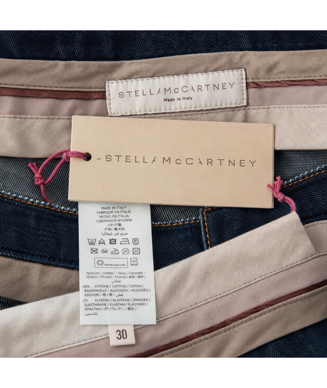 STELLA MCCARTNEY Темно-синие хлопко-эластановые джинсы клеш, фото 5