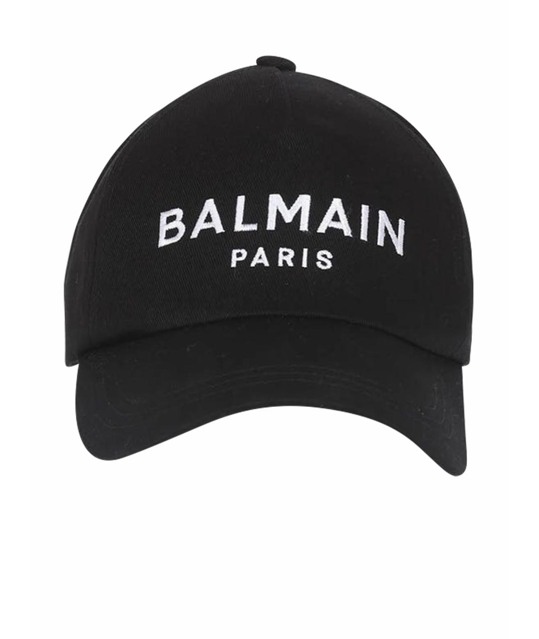 BALMAIN Черная хлопковая кепка, фото 1