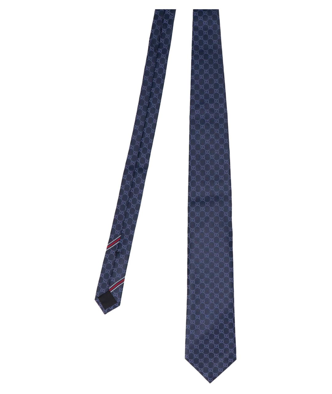 GUCCI Синий шелковый галстук, фото 2