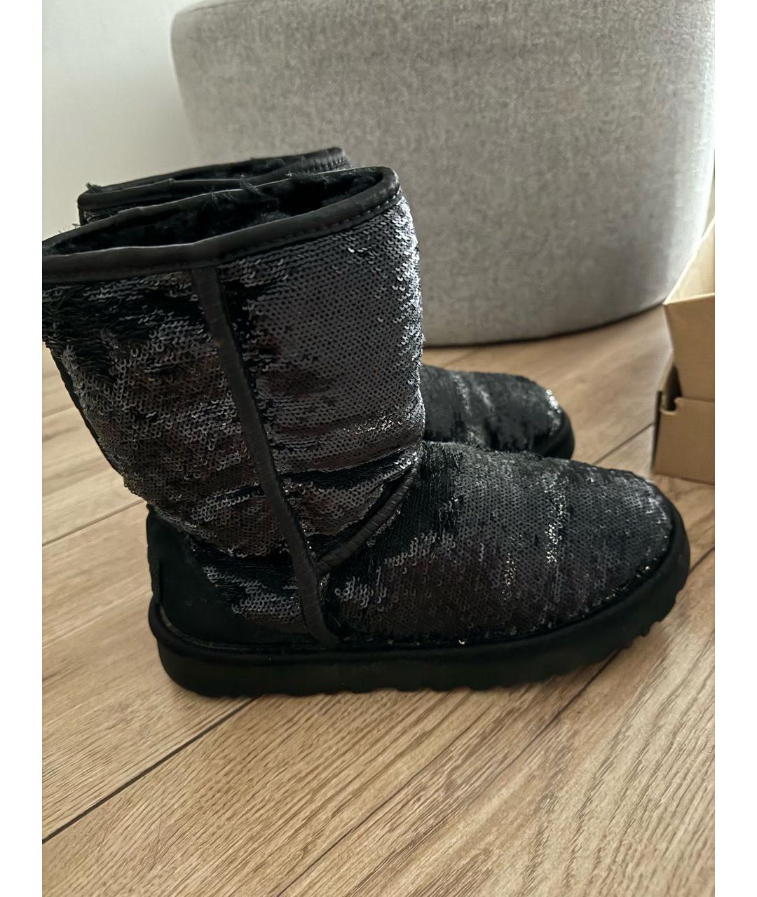 UGG AUSTRALIA Черные полусапоги, фото 4