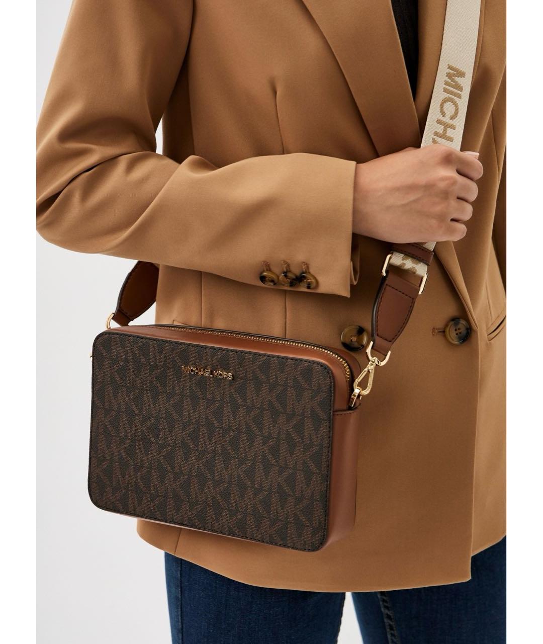 MICHAEL KORS Коричневая сумка через плечо, фото 3