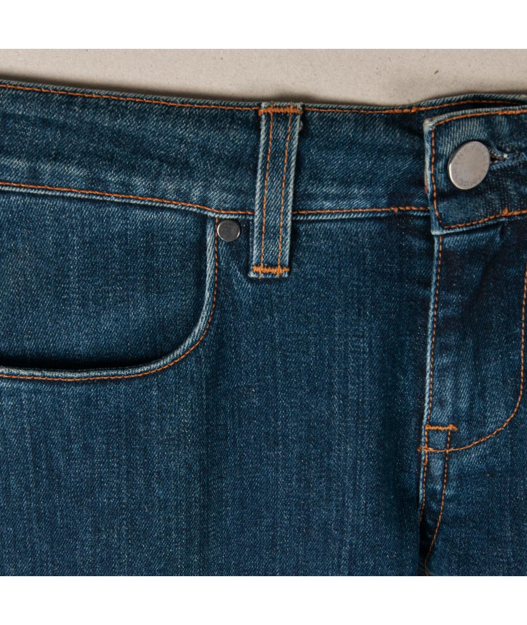 STELLA MCCARTNEY Голубые хлопко-эластановые джинсы слим, фото 2