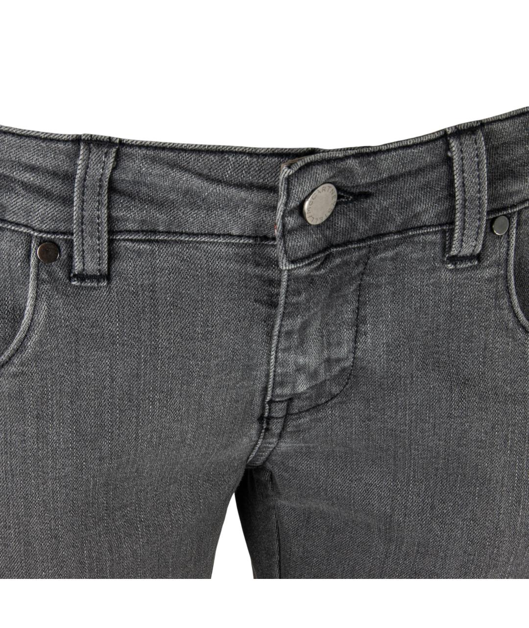 STELLA MCCARTNEY Серые хлопко-полиэстеровые джинсы слим, фото 2